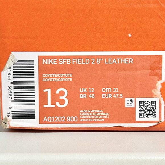 Nike SFB Field 2 8” “Coyote” Men’s Size 13 Tactical Performance Boots No Lid